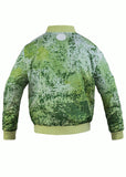 DOUBLE FACE BOMBER JACKET  GERONIMO GREEN GRUNGE