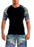 MEN T-SHIRT SHORT RAGLAN SLEEVE 1918t55