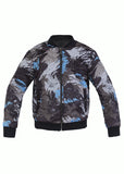 DOUBLE FACE BOMBER JACKET  BROWN BRUSHES