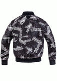 DOUBLE FACE BOMBER JACKET  GERONIMO BLACK TEXTURE