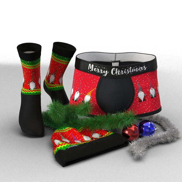 Christmas set of Boxers & Socks& Beanie V1