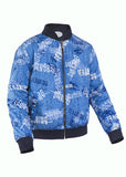 DOUBLE FACE BOMBER JACKET  GERONIMO BLUE TEXTURE