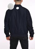 DOUBLE FACE BOMBER JACKET  GERONIMO BLUE TEXTURE